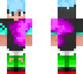 rainbow neon boy