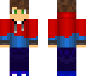 red & blue hoodie boy