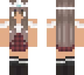 trendy princess with plaid skirt
