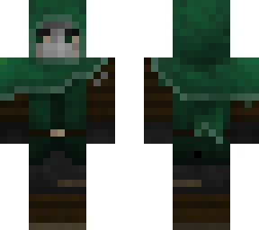green hooded man