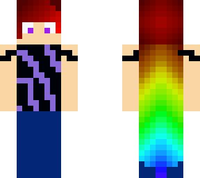 rainbow haired girl