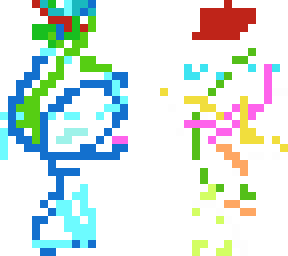 very colorful skin