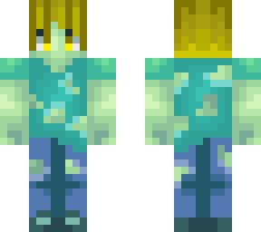 yellow haired zombie boy
