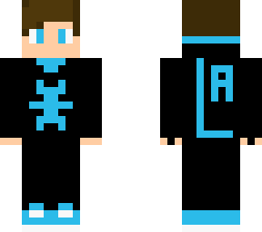 black and blue hoodie boy with edited hoodie