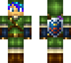 blue-haired link