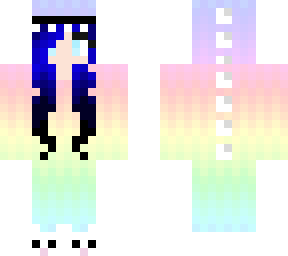 edited indigo hair in dino onesie
