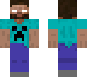 herobrine beard creeper shirt