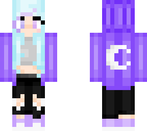 moon hoodie girl edit