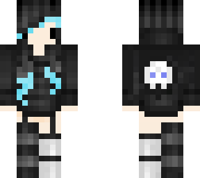 old skin recreated emo girl blue