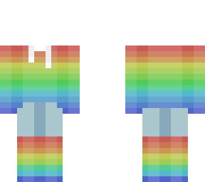 rainbow sweater w/ boots - ob