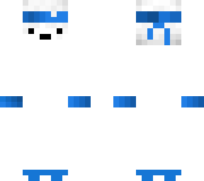 blue and white skin
