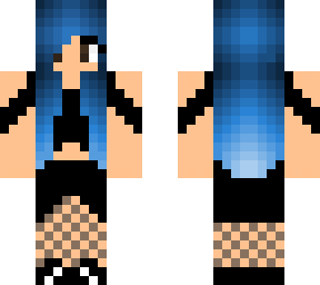blue-haired girl