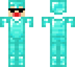 diamond armour with my face on it