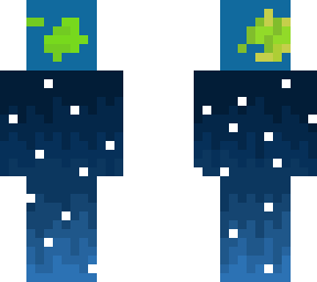floating earth in space