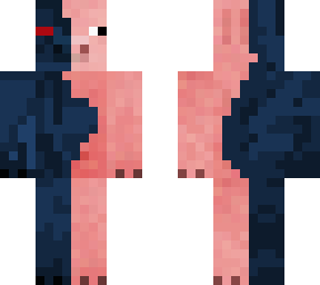 half  dark pig