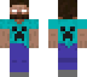 herobrine beard creeper shirt 2