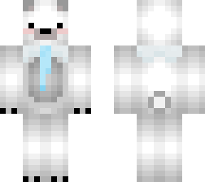 polar bear with a tie owo