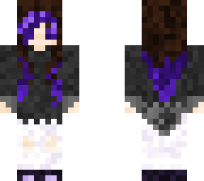 purple teen girl