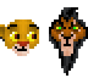 Simba and Scar | Minecraft Skin