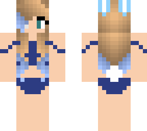 amber in a swimsuit