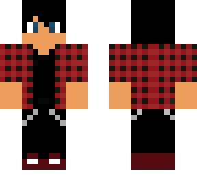 black and red flannel