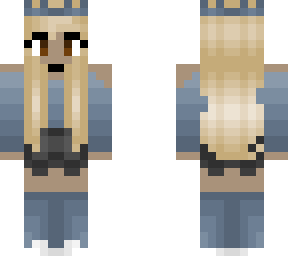 blonde - silver blue - gray shorts