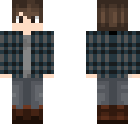 blue/grey plaid/flannel