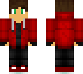 boy red hoodie