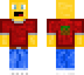 cheesy boy with grass block