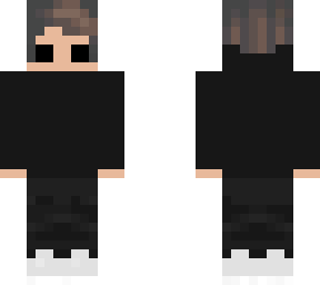 cool skin w black sweater