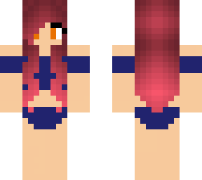 flare in a swimsuit