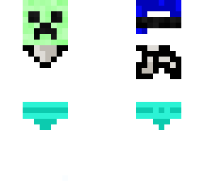rainbow skin and creeper mask