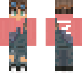 salmon hood w/ overalls & goggles ( edit again )