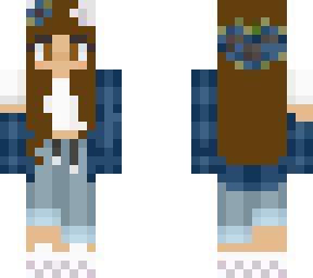 sunflower girl blue