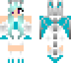 teal dragon girl