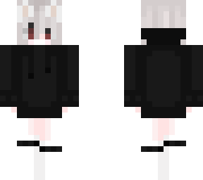 the black hoodie