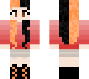 black and orange