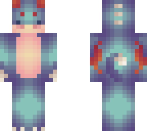 blue and red wyvern