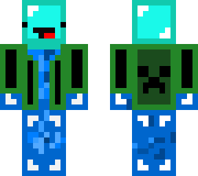creeper jacket blue person