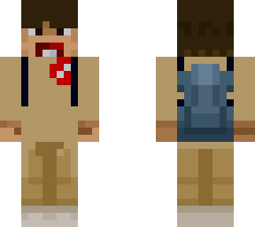 dustin in a ghostbuster suit
