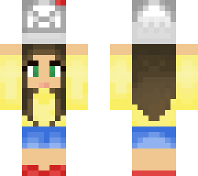girl holding letterbox ( box on head) female two (2)