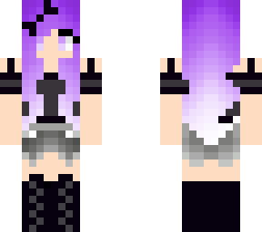 purple and black girl