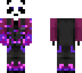 purple flame suit panda