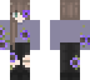 purple flower girl