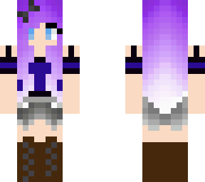 purple hair girl edit