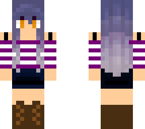 purple hair girl edit