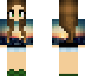 sunset hoodie girl