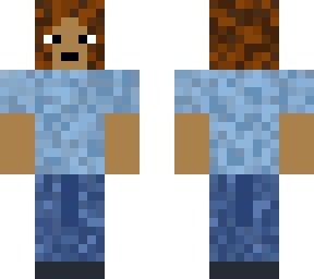 blue t-shirt girl