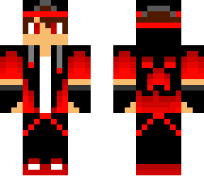 captainfitz's  youtube minecraft skin ( red )