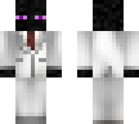 enderman in a white tuxedo